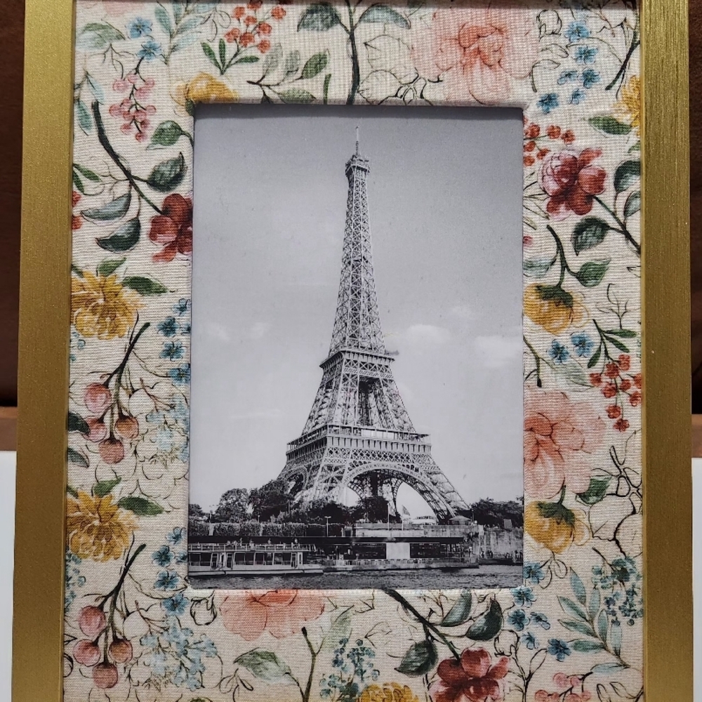 Pink and Cream Floral Picture Frames